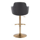 Boyne Adjustable Barstool - Set of 2 By LumiSource - BS-BOYNEPU-RT2 AUBK2 | Bar Stools | Modishstore - 6