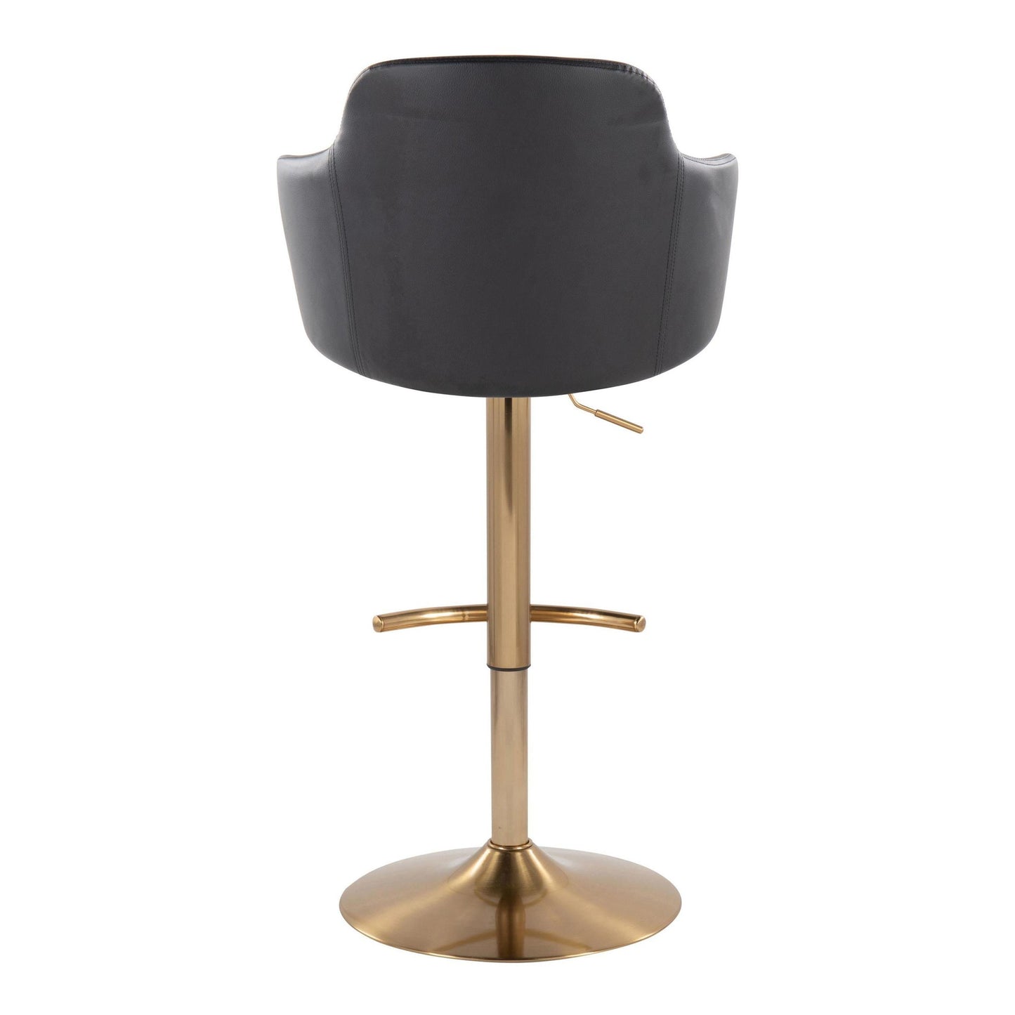 Boyne Adjustable Barstool - Set of 2 By LumiSource - BS-BOYNEPU-RT2 AUBK2 | Bar Stools | Modishstore - 6