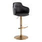 Boyne Adjustable Barstool - Set of 2 By LumiSource - BS-BOYNEPU-RT2 AUBK2 | Bar Stools | Modishstore - 2