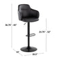 Boyne Adjustable Barstool - Set of 2 By LumiSource - BS-BOYNEPU-RT2 CHRBK2 | Bar Stools | Modishstore - 10