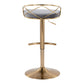 Charlotte Glam Adjustable Barstool - Set of 2 By LumiSource - BS-CHARLOTGLAMV-RNT2 AUBK2 | Bar Stools | Modishstore - 24