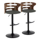 Cosi Adjustable Barstool - Set of 2 By LumiSource - BS-COSIFB-RT2 BKWLCHAR2 | Bar Stools | Modishstore - 5