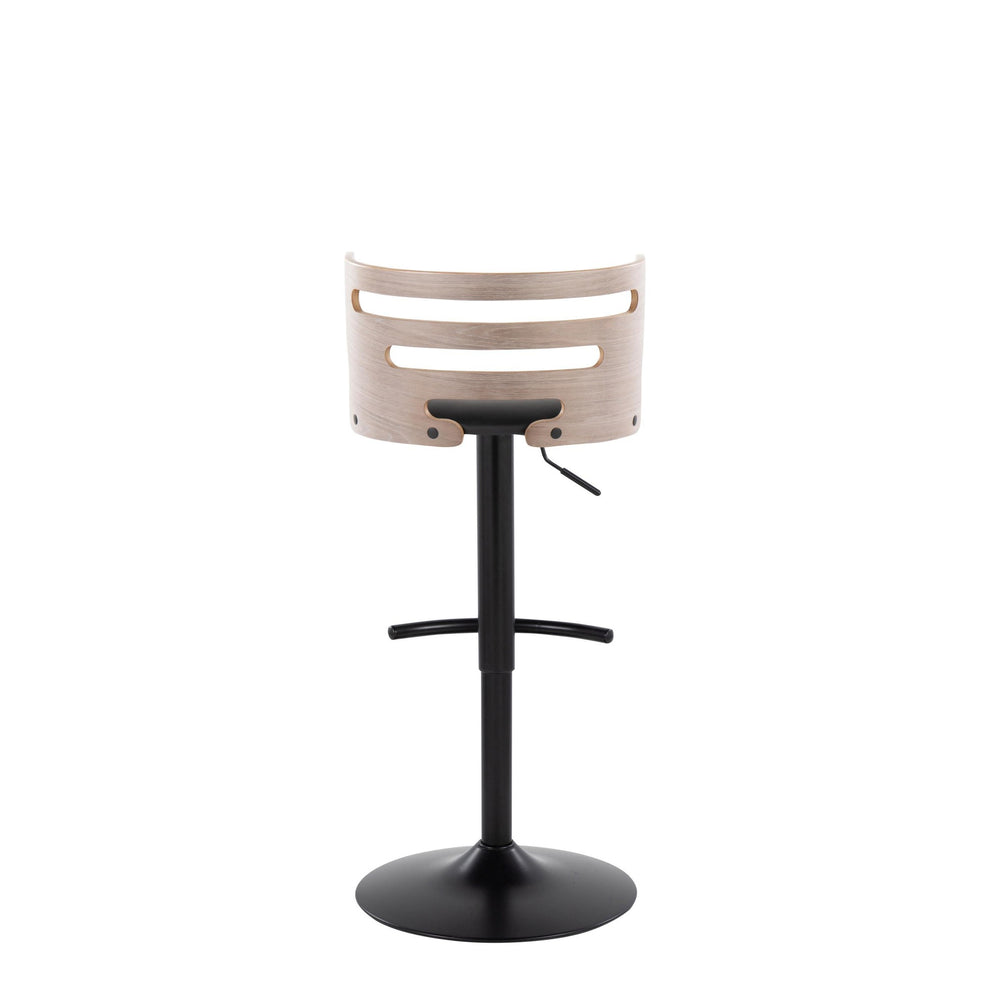 Cosi Adjustable Barstool - Set of 2 By LumiSource - BS-COSIPU-RT2 BKLGYBK2 | Bar Stools | Modishstore - 6