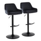 Daniella Adjustable Barstool - Set of 2 By LumiSource - BS-DNLAV-RT2 AUBK2 | Bar Stools | Modishstore - 15