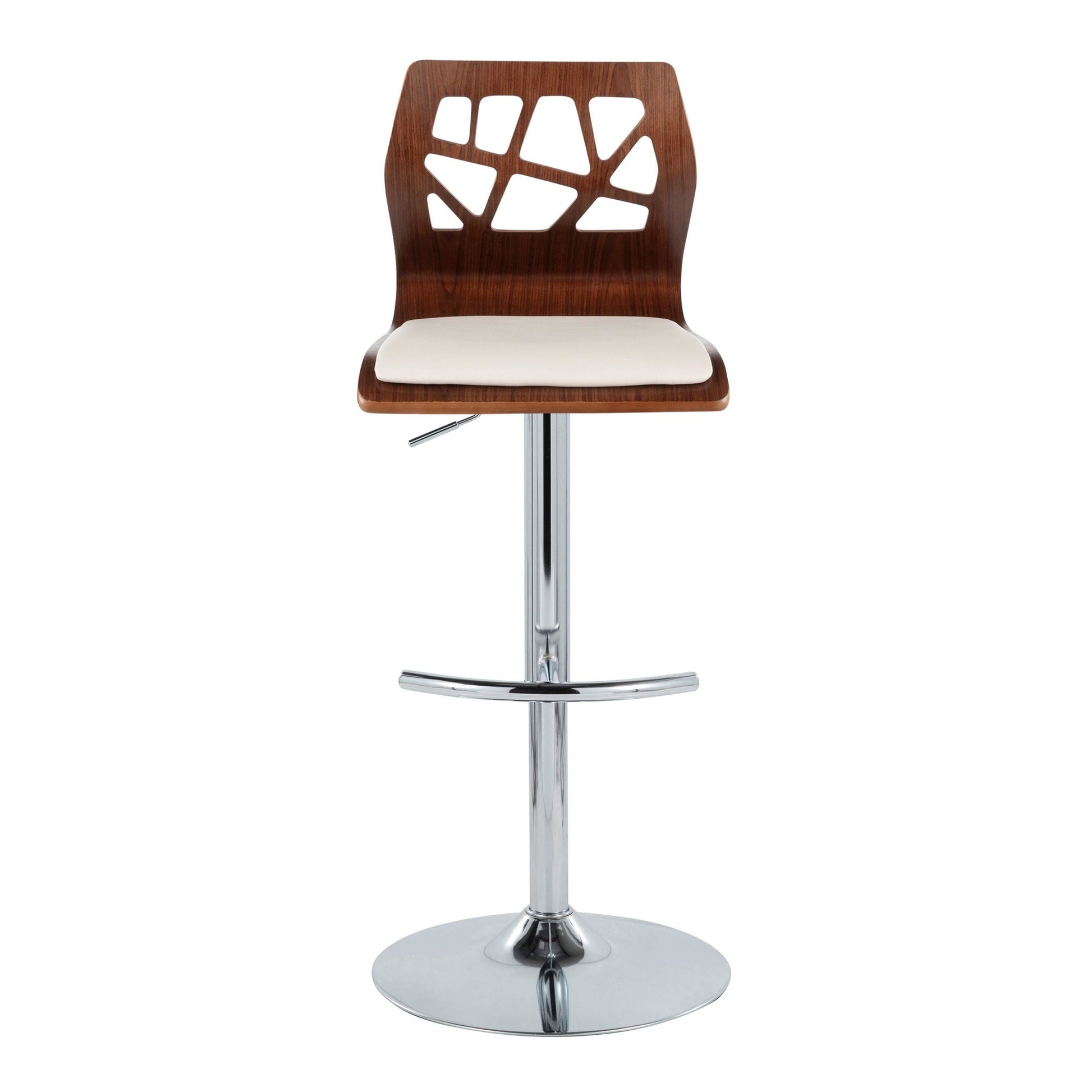 Folia Adjustable Barstool - Set of 2 By LumiSource - BS-FOLIAPU-RT2 CHRNACR2 | Bar Stools | Modishstore - 30