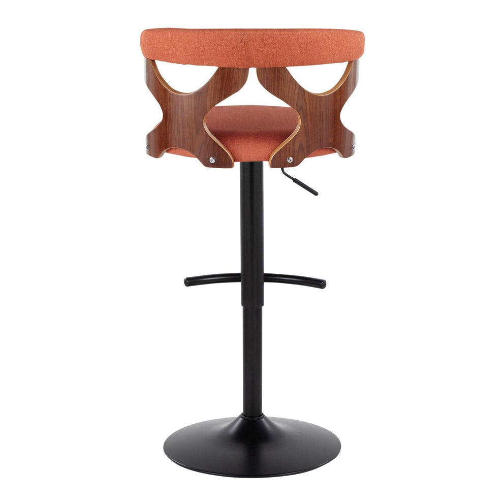 Gardenia Adjustable Barstool - Set of 2 By LumiSource - BS-GARDFB-RT2 BKWLCHAR2 | Bar Stools | Modishstore - 28