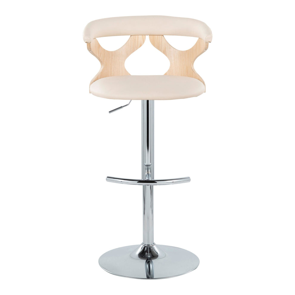 Gardenia Adjustable Barstool - Set of 2 By LumiSource - BS-GARDPU-RT2 CHRNACR2 | Bar Stools | Modishstore - 9