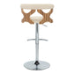 Gardenia Adjustable Barstool - Set of 2 By LumiSource - BS-GARDPU-RT2 CHRNACR2 | Bar Stools | Modishstore - 40