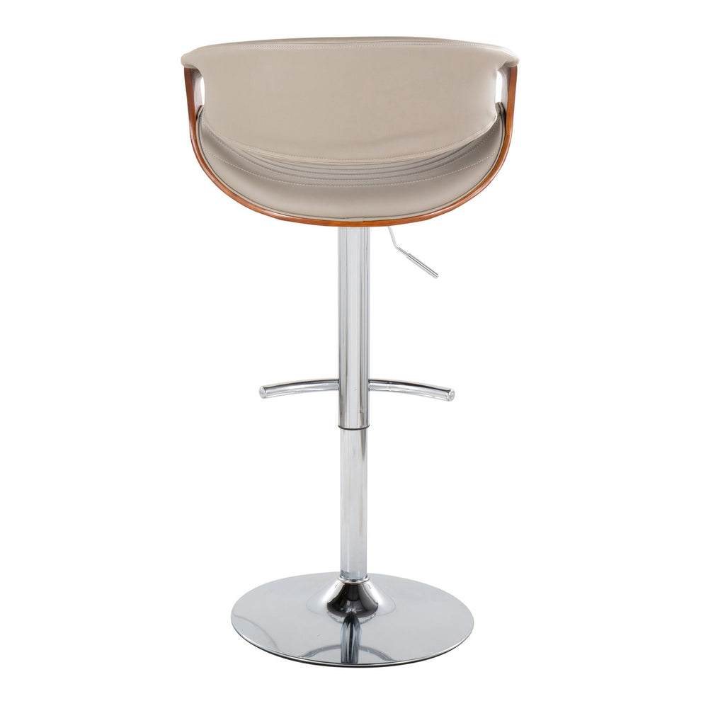 Symphony Adjustable Barstool - Set of 2 By LumiSource - BS-SYMPPU-RT2 CHRLGYBK2 | Bar Stools | Modishstore - 18