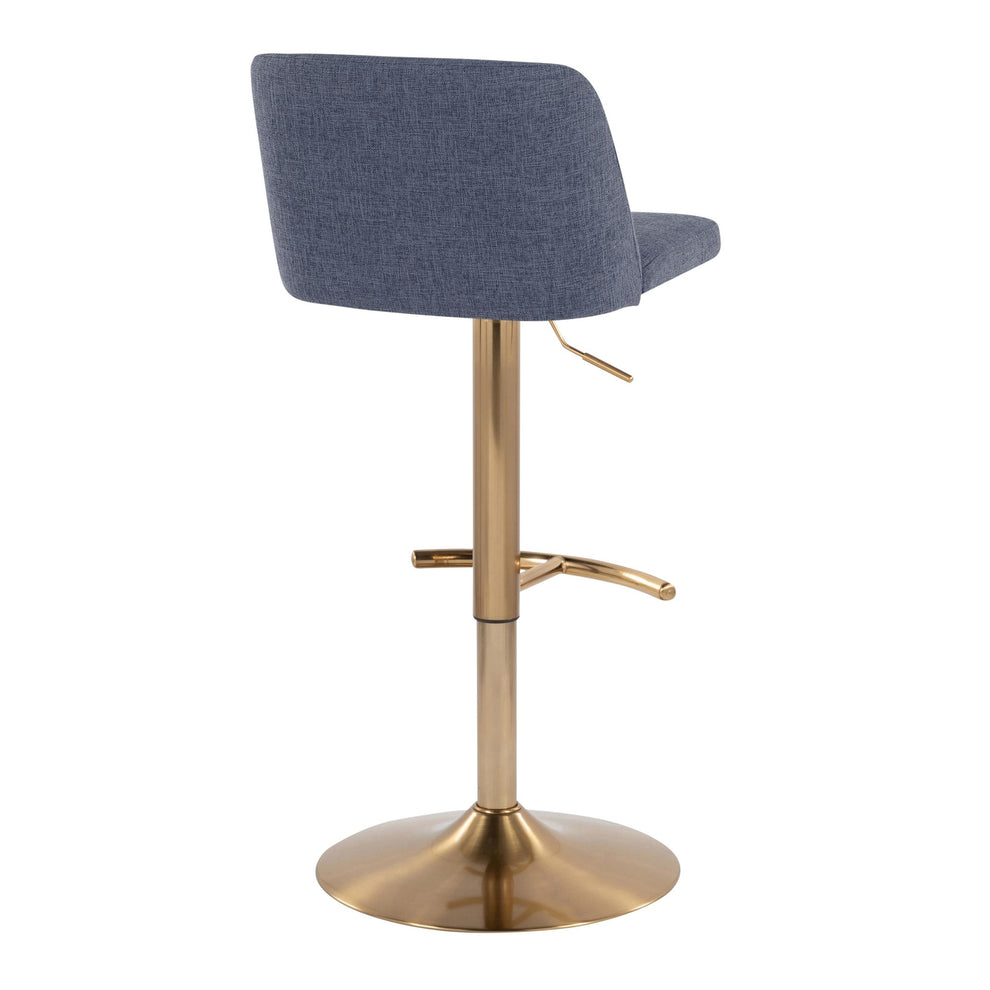 Toriano Adjustable Barstool - Set of 2 By LumiSource - BS-TRNOFB-RT2 AUBU2 | Bar Stools | Modishstore - 5