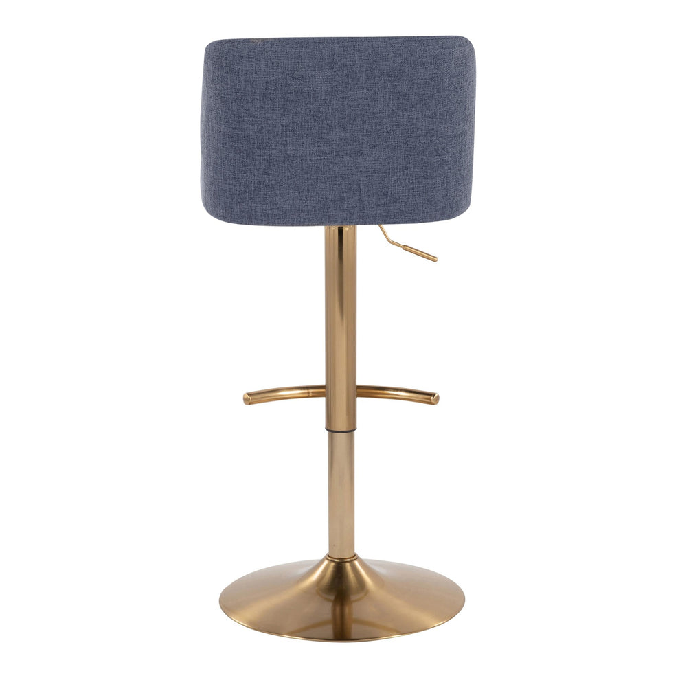 Toriano Adjustable Barstool - Set of 2 By LumiSource - BS-TRNOFB-RT2 AUBU2 | Bar Stools | Modishstore - 7