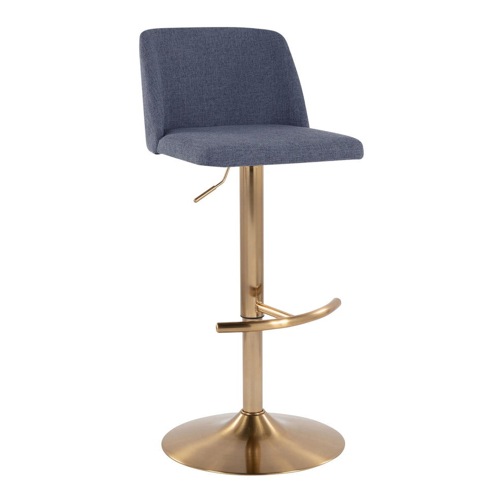 Toriano Adjustable Barstool - Set of 2 By LumiSource - BS-TRNOFB-RT2 AUBU2 | Bar Stools | Modishstore - 3