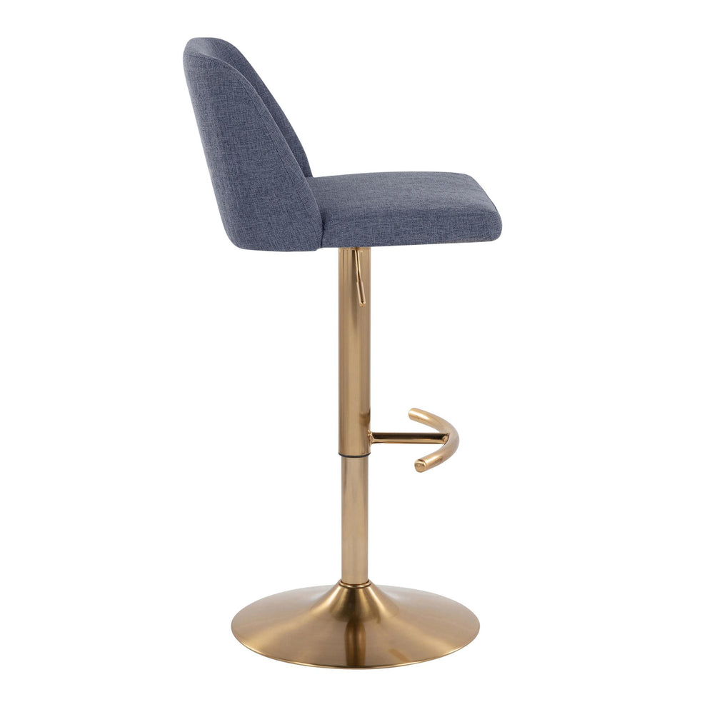 Toriano Adjustable Barstool - Set of 2 By LumiSource - BS-TRNOFB-RT2 AUBU2 | Bar Stools | Modishstore - 4