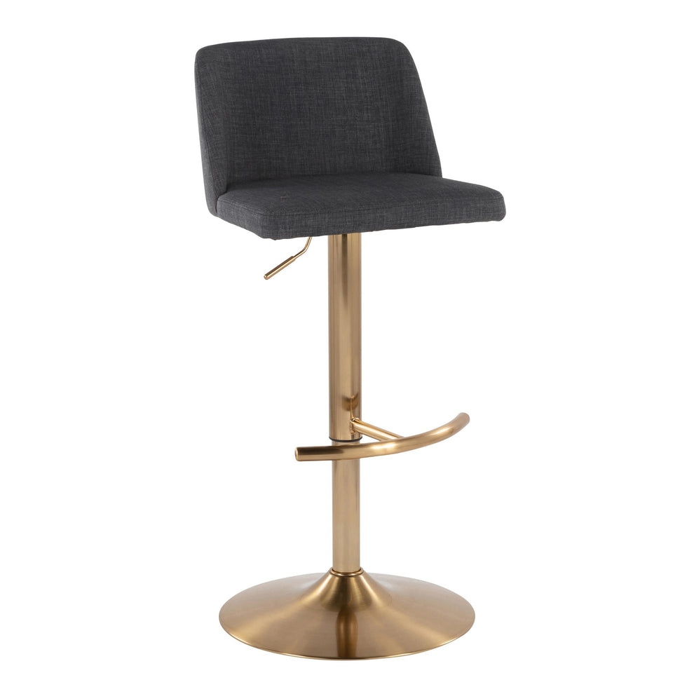 Toriano Adjustable Barstool - Set of 2 By LumiSource - BS-TRNOFB-RT2 AUBU2 | Bar Stools | Modishstore - 10