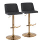 Toriano Adjustable Barstool - Set of 2 By LumiSource - BS-TRNOFB-RT2 AUBU2 | Bar Stools | Modishstore - 9