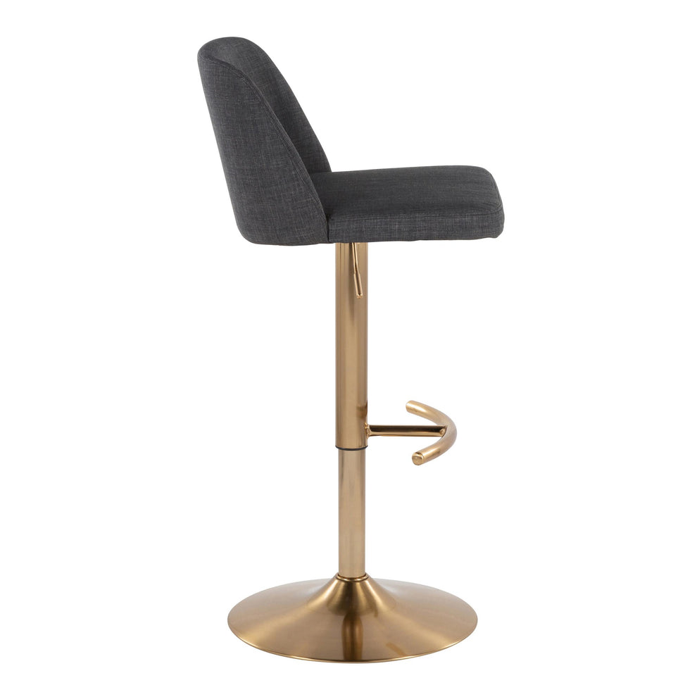 Toriano Adjustable Barstool - Set of 2 By LumiSource - BS-TRNOFB-RT2 AUBU2 | Bar Stools | Modishstore - 11