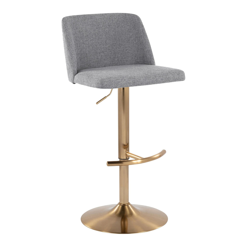 Toriano Adjustable Barstool - Set of 2 By LumiSource - BS-TRNOFB-RT2 AUBU2 | Bar Stools | Modishstore - 17