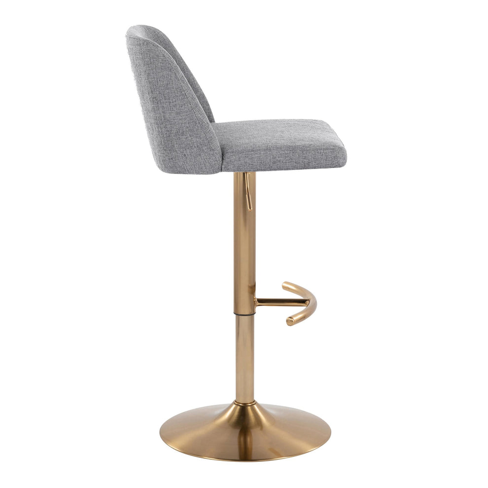 Toriano Adjustable Barstool - Set of 2 By LumiSource - BS-TRNOFB-RT2 AUBU2 | Bar Stools | Modishstore - 18
