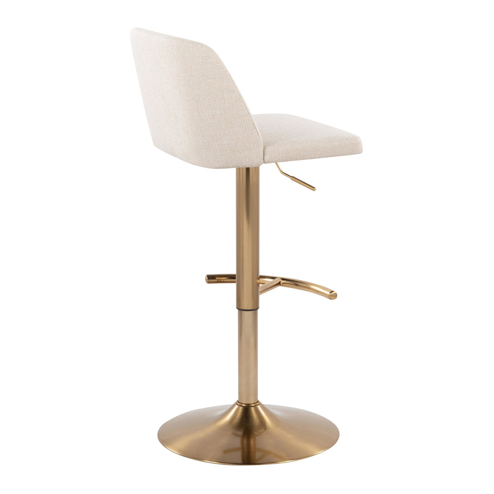 Toriano Adjustable Barstool - Set of 2 By LumiSource - BS-TRNOFB-RT2 AUBU2 | Bar Stools | Modishstore - 26