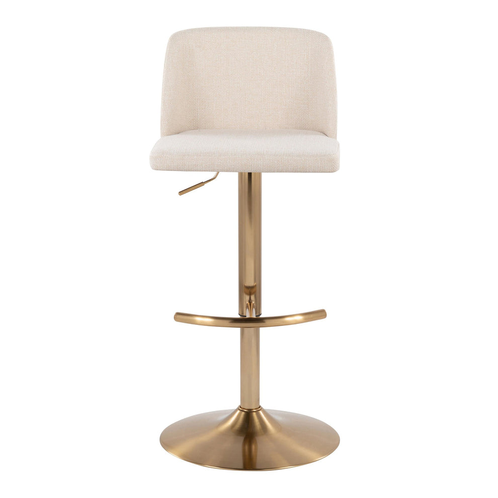 Toriano Adjustable Barstool - Set of 2 By LumiSource - BS-TRNOFB-RT2 AUBU2 | Bar Stools | Modishstore - 27