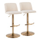 Toriano Adjustable Barstool - Set of 2 By LumiSource - BS-TRNOFB-RT2 AUBU2 | Bar Stools | Modishstore - 23