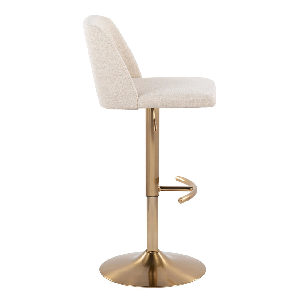 Toriano Adjustable Barstool - Set of 2 By LumiSource - BS-TRNOFB-RT2 AUBU2 | Bar Stools | Modishstore - 25