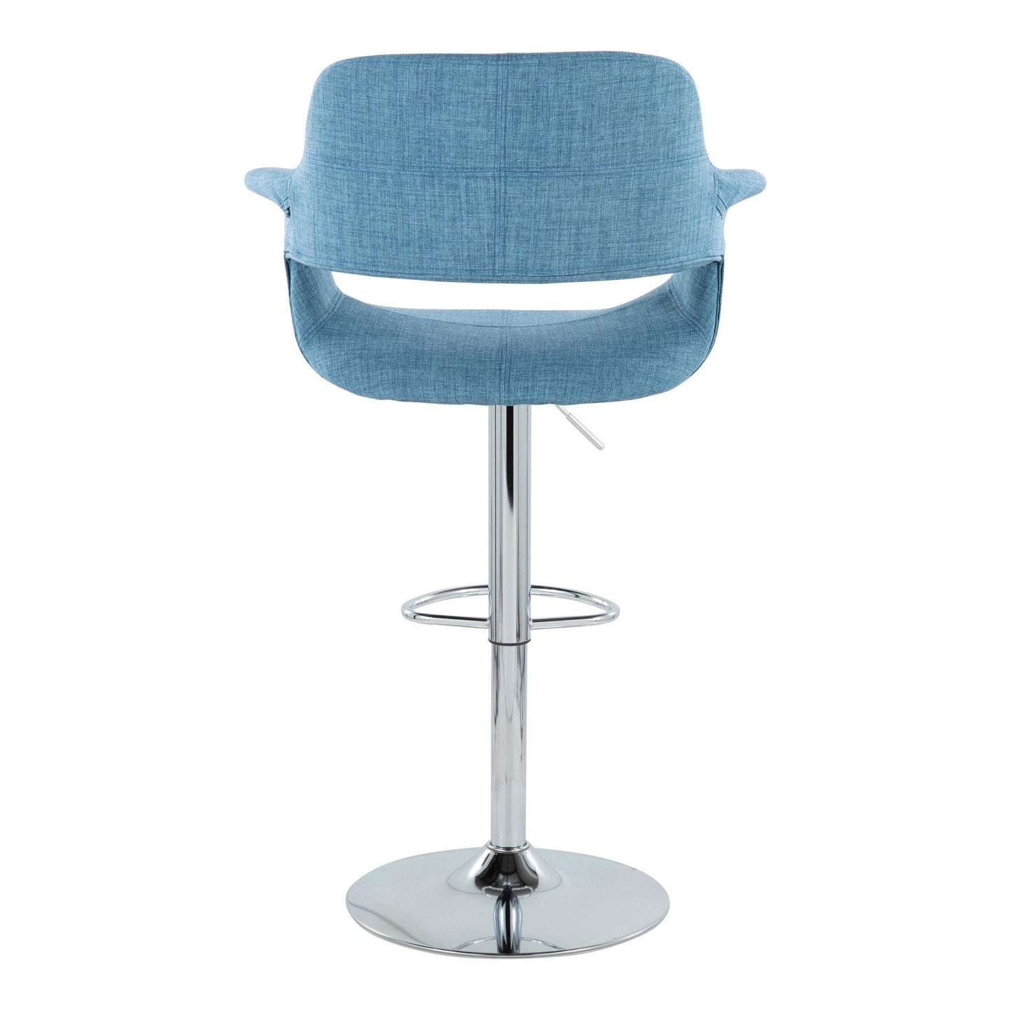 Vintage Flair Adjustable Barstool - Set of 2 Blue By LumiSource | Bar Stools | Modishstore - 3