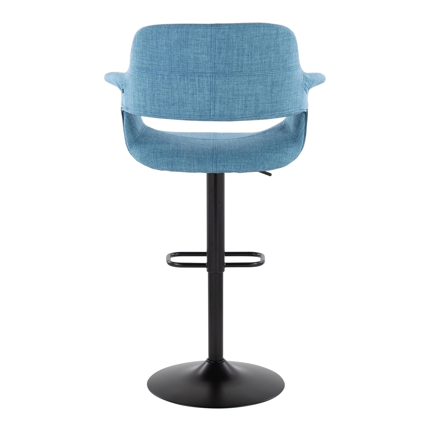 Vintage Flair Adjustable Barstool - Set of 2 Blue By LumiSource | Bar Stools | Modishstore - 4
