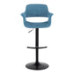 Vintage Flair Adjustable Barstool - Set of 2 Blue By LumiSource | Bar Stools | Modishstore - 4