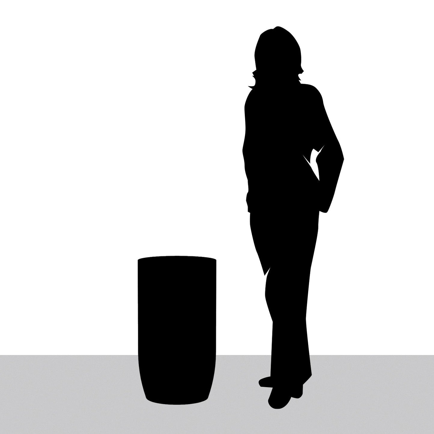 Fiberglass: Barrel 25.5"H Planter, White By Gold Leaf | Planters, Troughs & Cachepots | Modishstore - 5