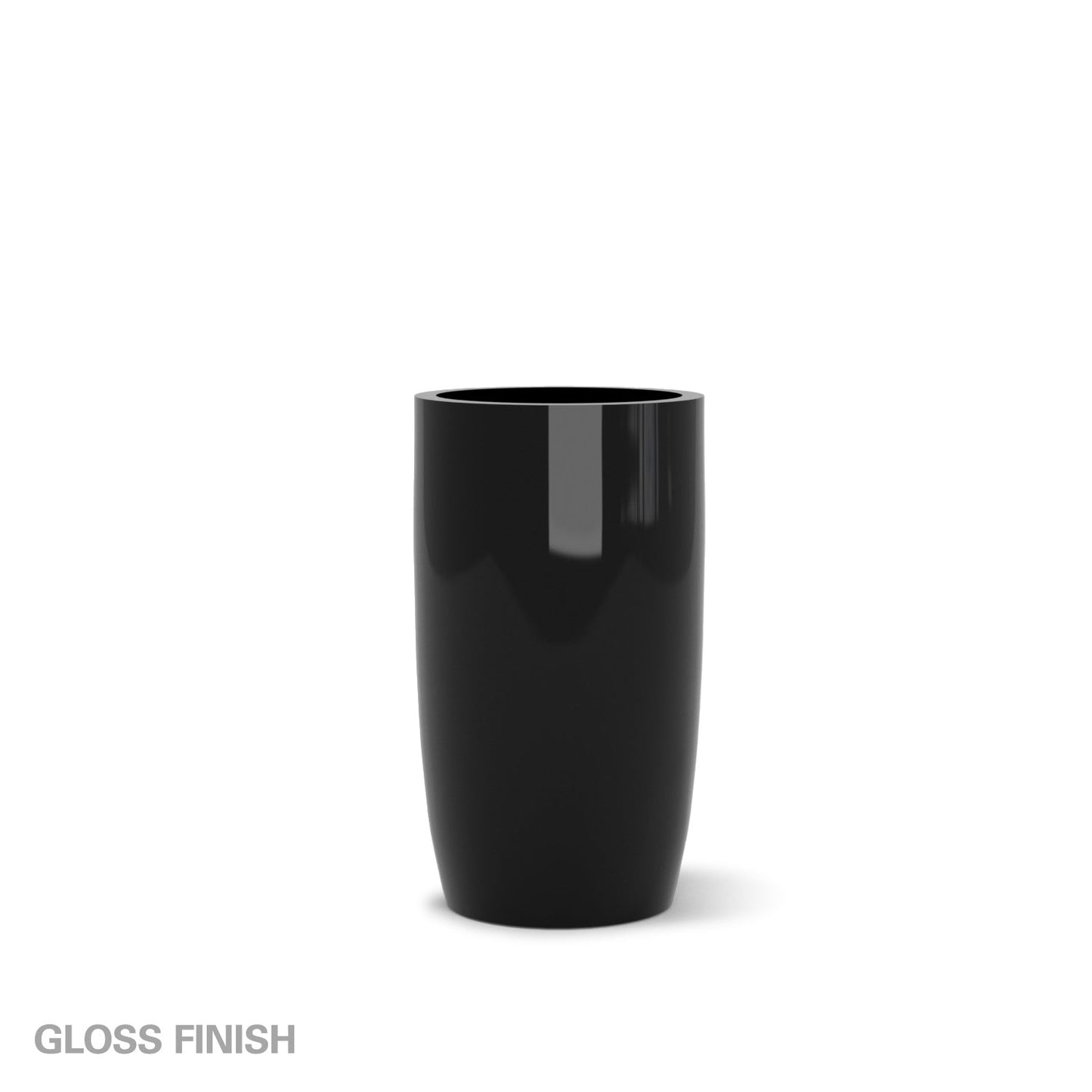 Fiberglass: Barrel 25.5"H Planter, Black By Gold Leaf | Planters, Troughs & Cachepots | Modishstore - 3