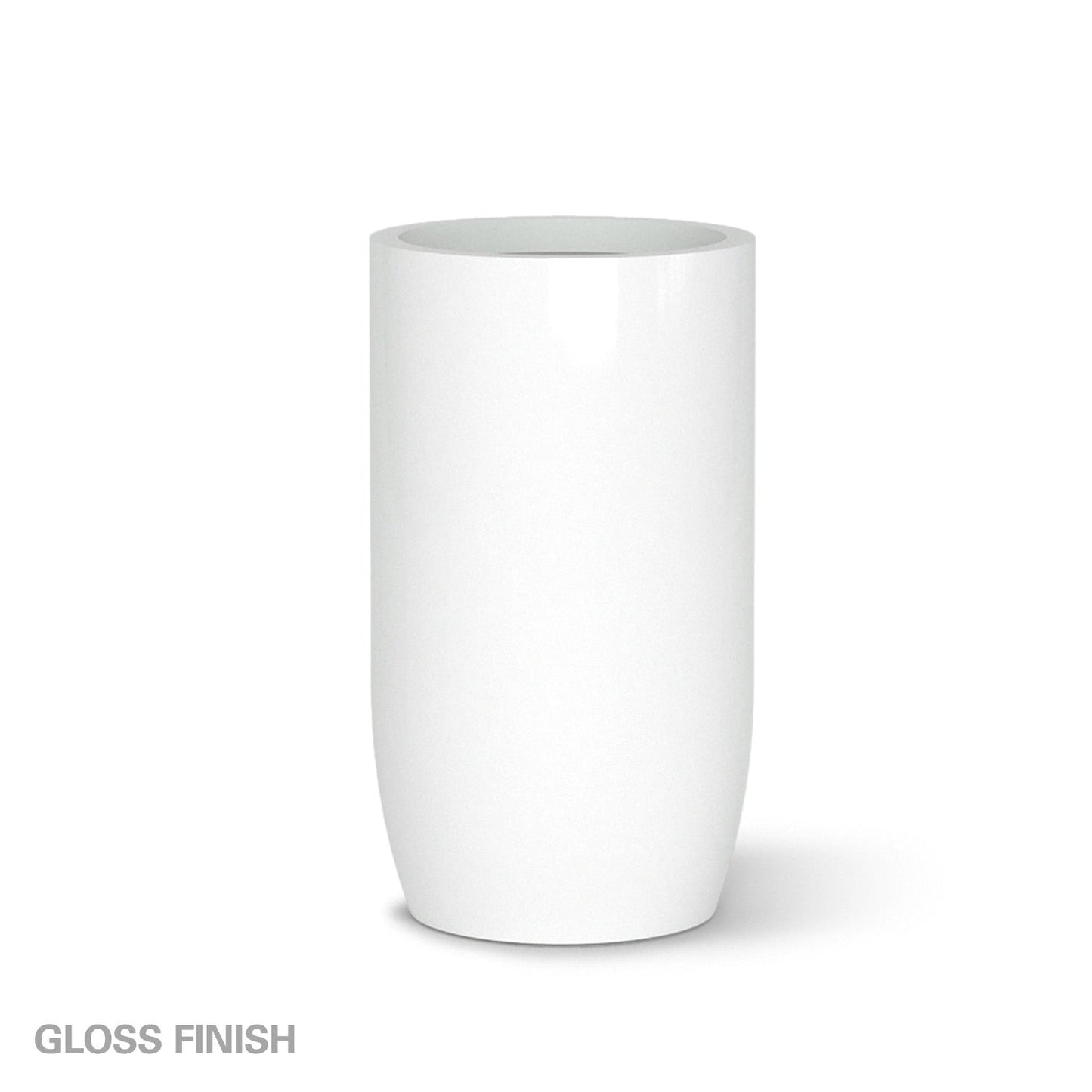Fiberglass: Barrel 32.6"H Planter, White By Gold Leaf | Planters, Troughs & Cachepots | Modishstore - 3