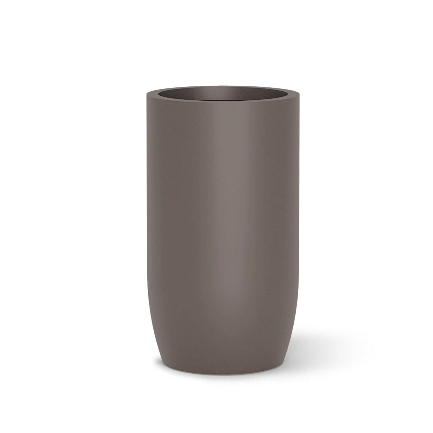 Fiberglass: Barrel 32.6"H Planter, Gunmetal Metallic Satin By Gold Leaf | Planters, Troughs & Cachepots | Modishstore - 2