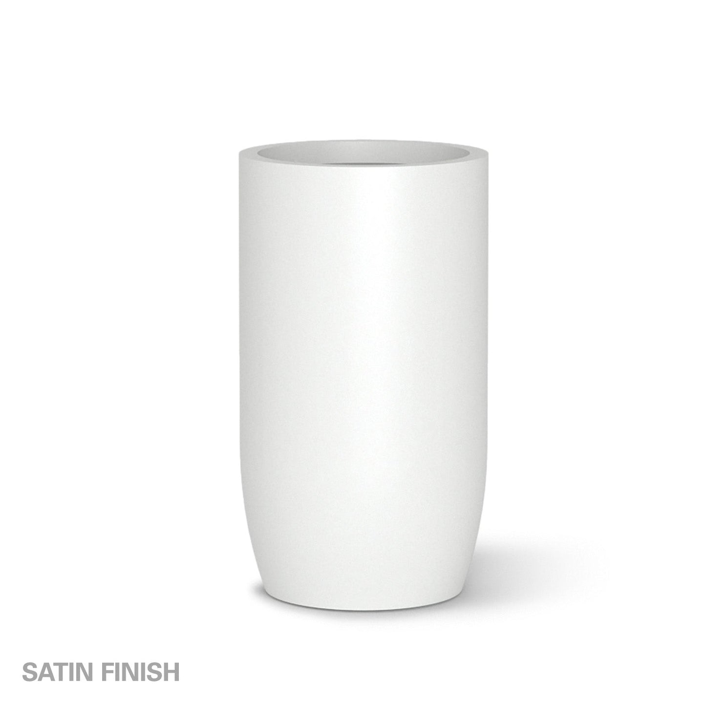 Fiberglass: Barrel 32.6"H Planter, White By Gold Leaf | Planters, Troughs & Cachepots | Modishstore - 2