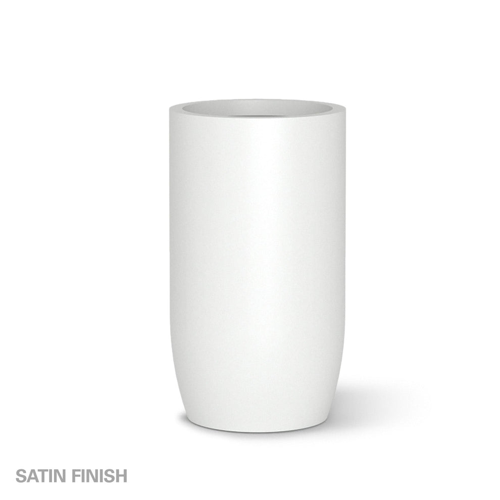 Fiberglass: Barrel 32.6"H Planter, White By Gold Leaf | Planters, Troughs & Cachepots | Modishstore - 2