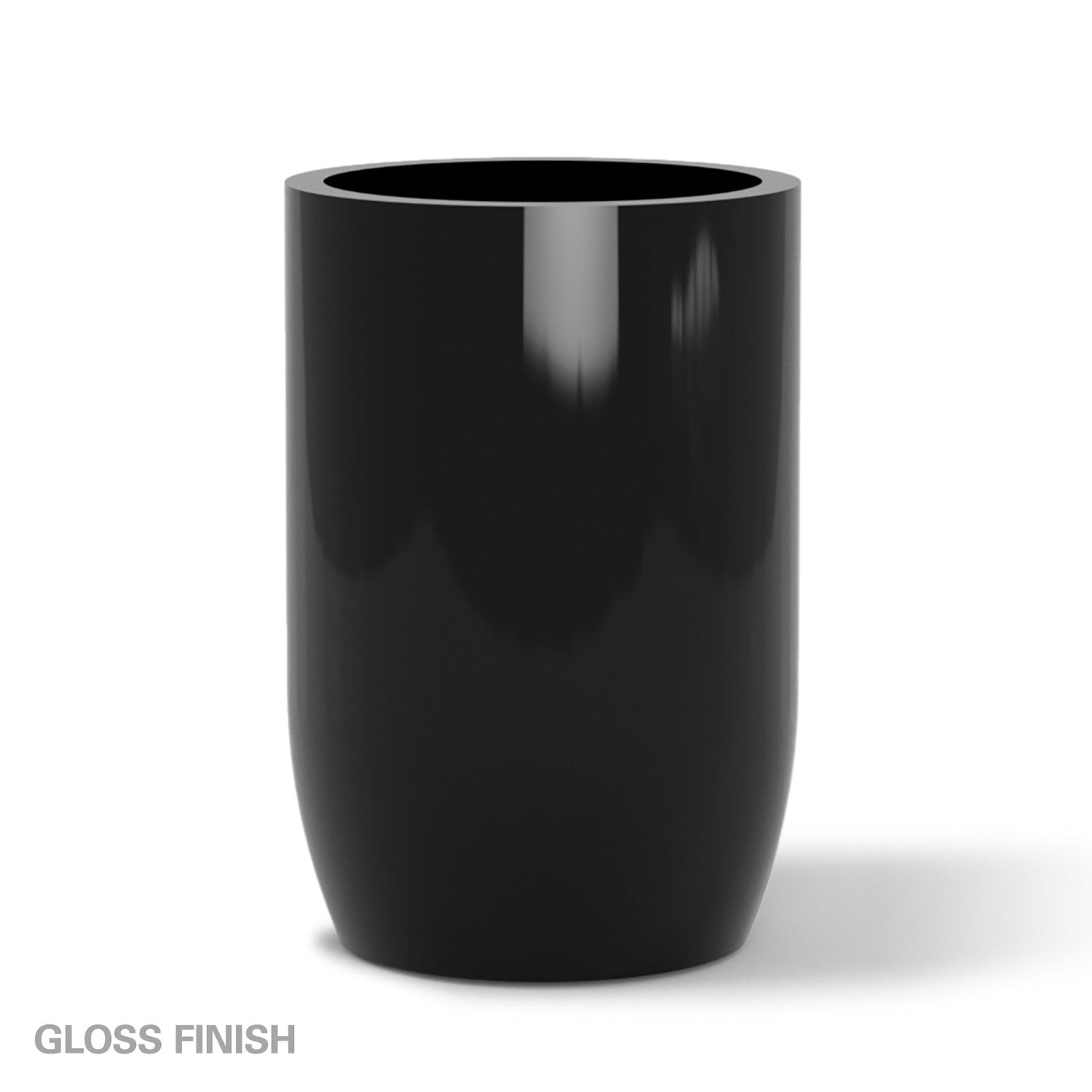 Fiberglass: Barrel 36.5"H Planter, Black By Gold Leaf | Planters, Troughs & Cachepots | Modishstore - 3