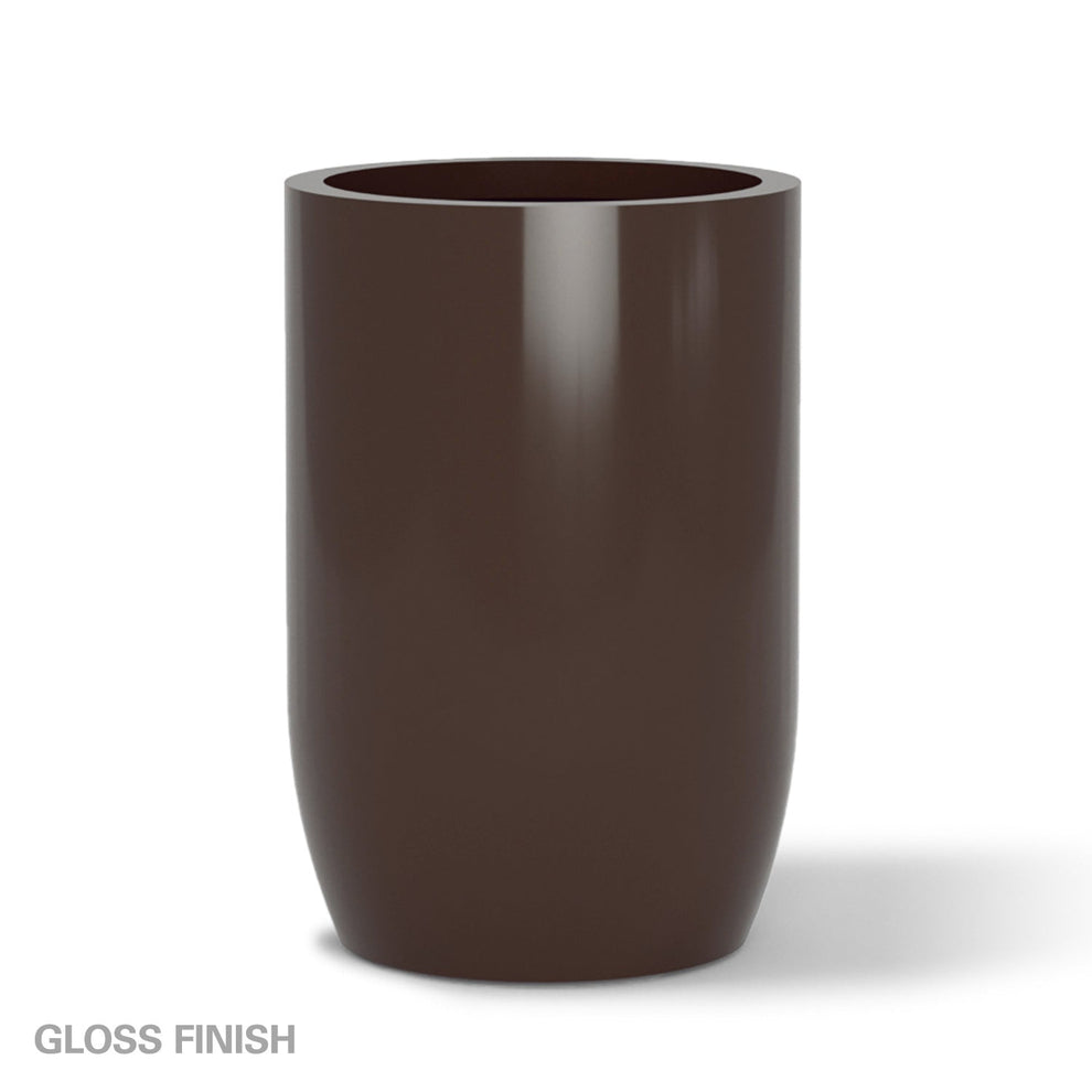 Fiberglass: Barrel 36.5"H Planter, Brown DK By Gold Leaf | Planters, Troughs & Cachepots | Modishstore - 3