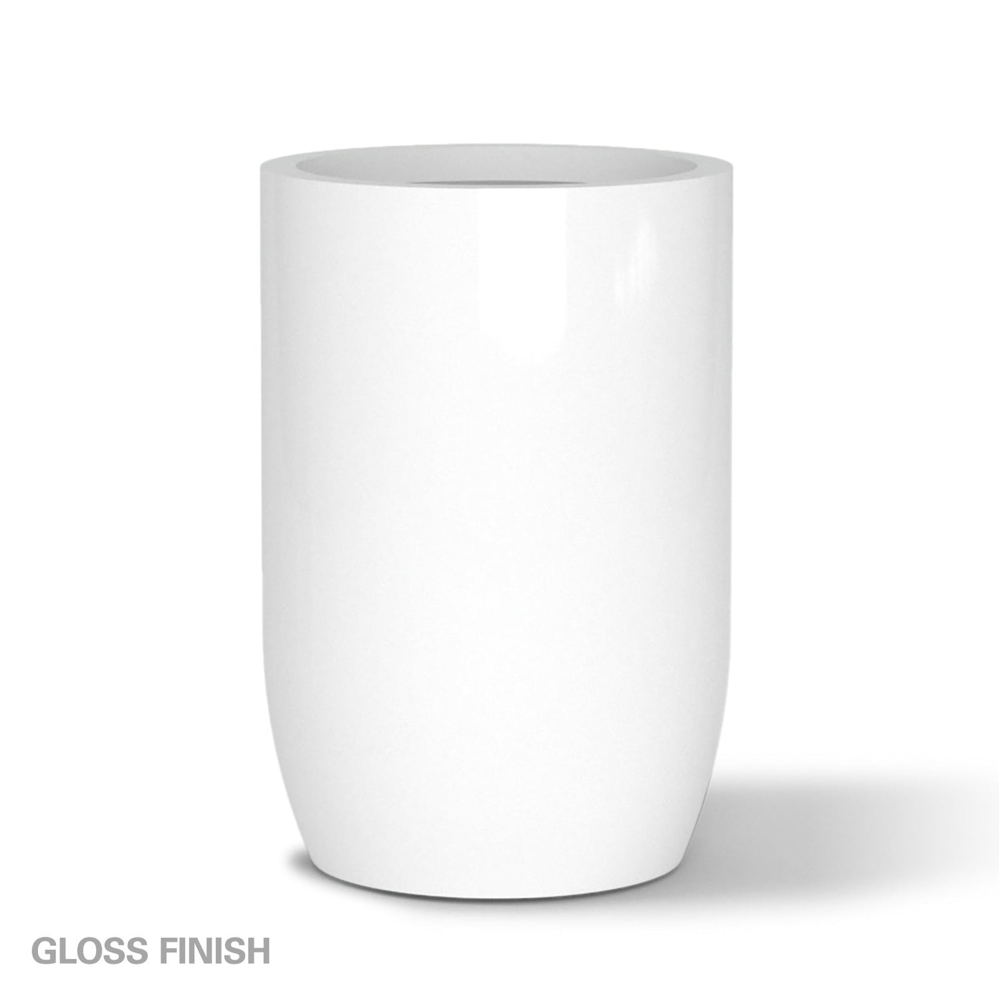Fiberglass: Barrel 36.5"H Planter, White By Gold Leaf | Planters, Troughs & Cachepots | Modishstore - 3