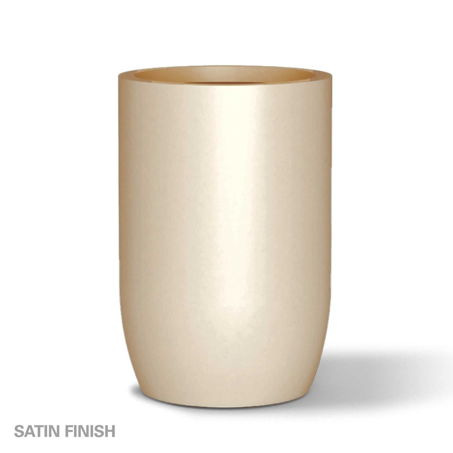 Fiberglass: Barrel 36.5"H Planter, Beige By Gold Leaf | Planters, Troughs & Cachepots | Modishstore - 2