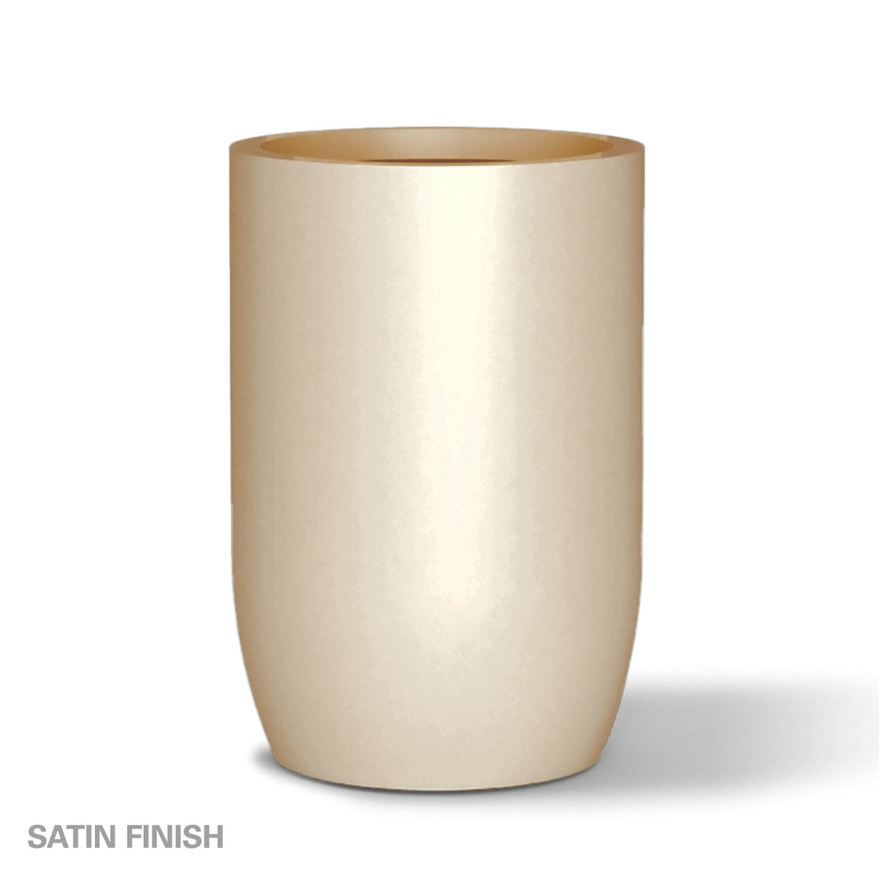 Fiberglass: Barrel 36.5"H Planter, Beige By Gold Leaf | Planters, Troughs & Cachepots | Modishstore - 2