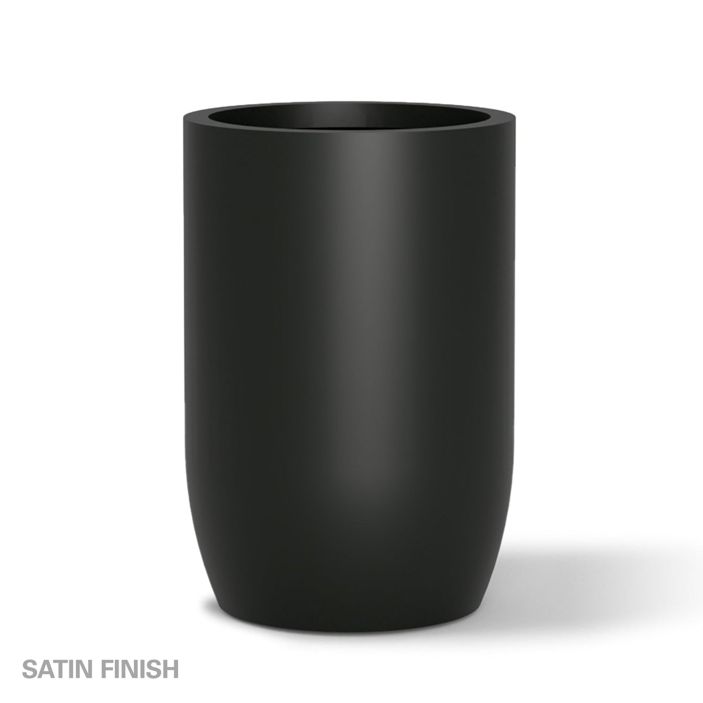 Fiberglass: Barrel 36.5"H Planter, Black By Gold Leaf | Planters, Troughs & Cachepots | Modishstore - 2