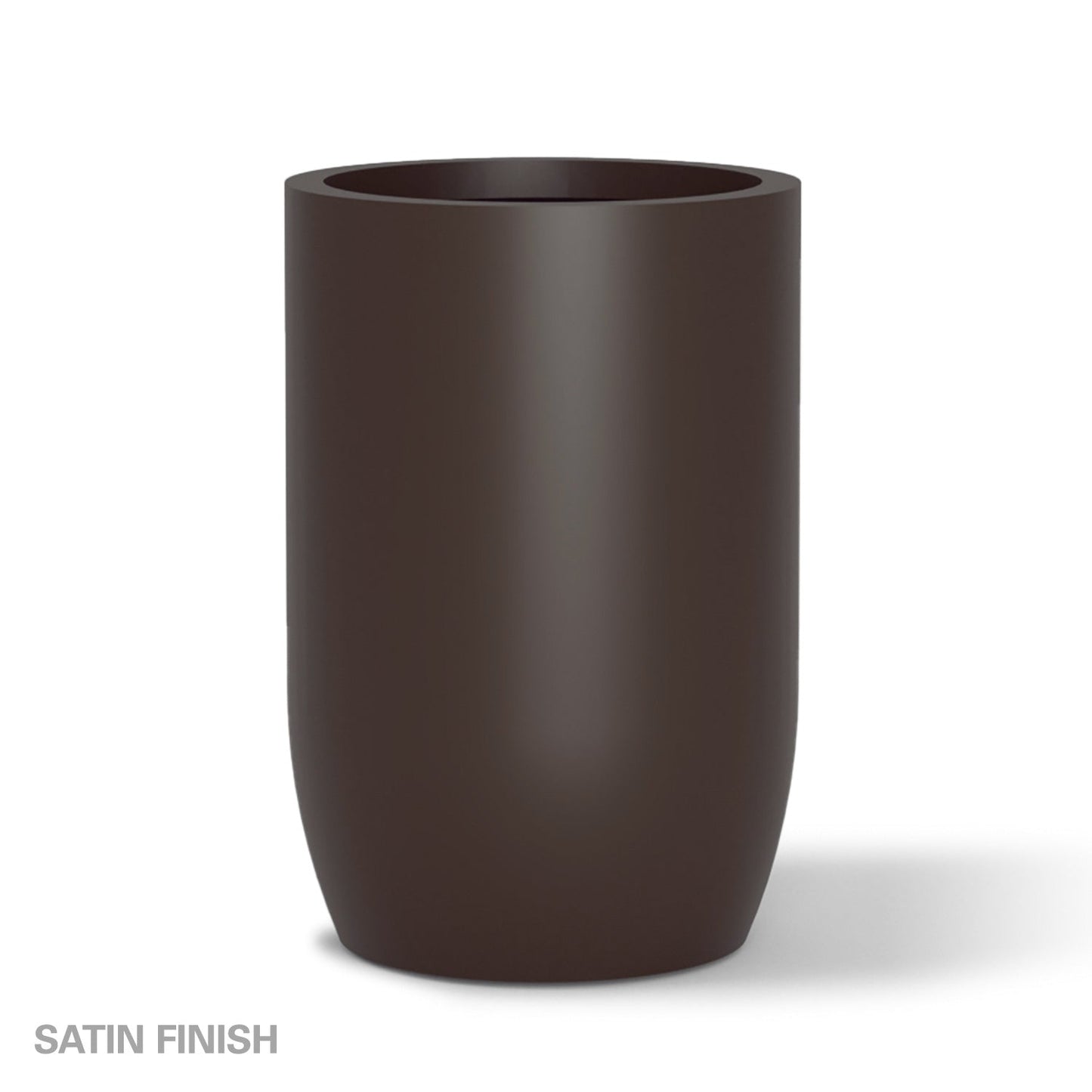 Fiberglass: Barrel 36.5"H Planter, Brown DK By Gold Leaf | Planters, Troughs & Cachepots | Modishstore - 2