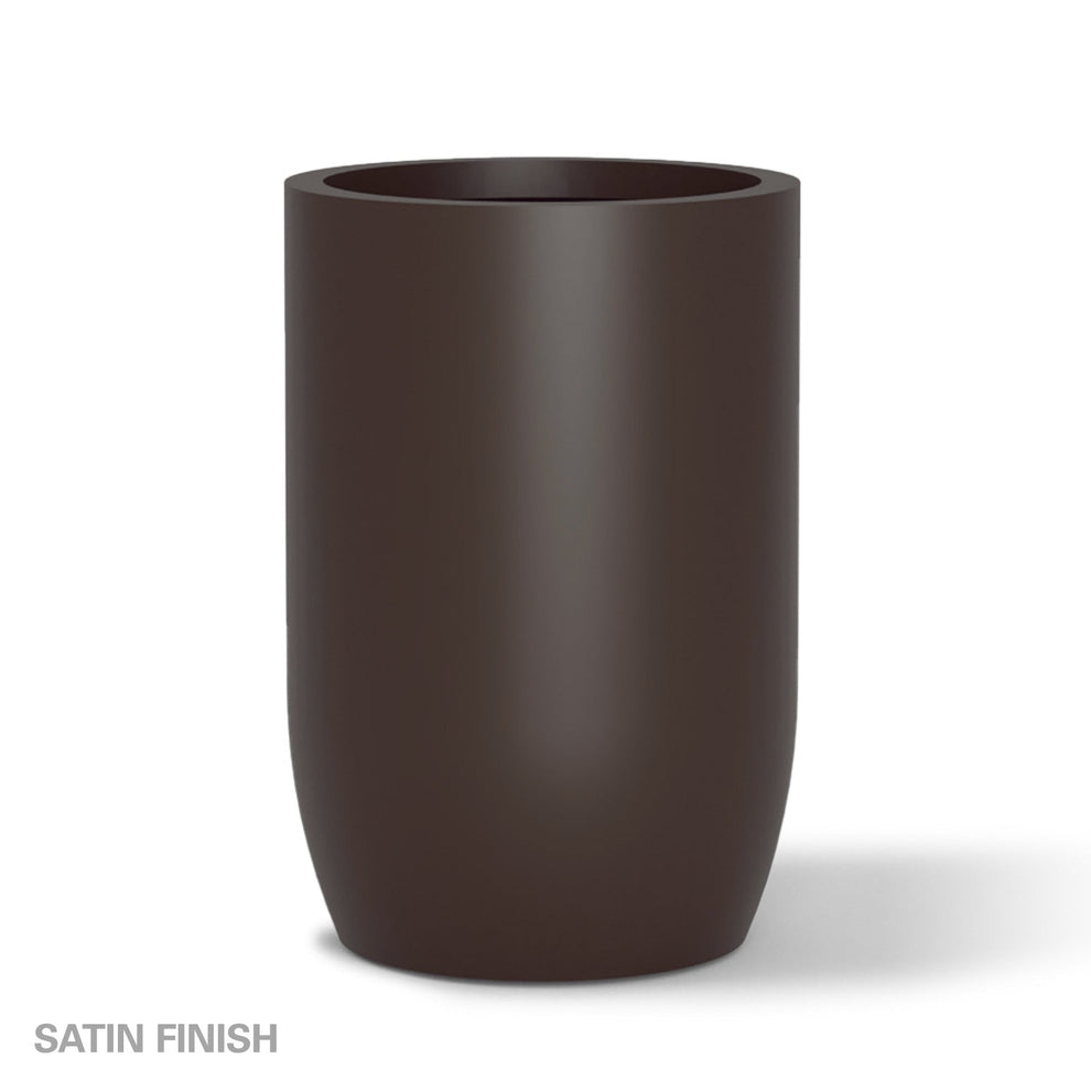 Fiberglass: Barrel 36.5"H Planter, Brown DK By Gold Leaf | Planters, Troughs & Cachepots | Modishstore - 2