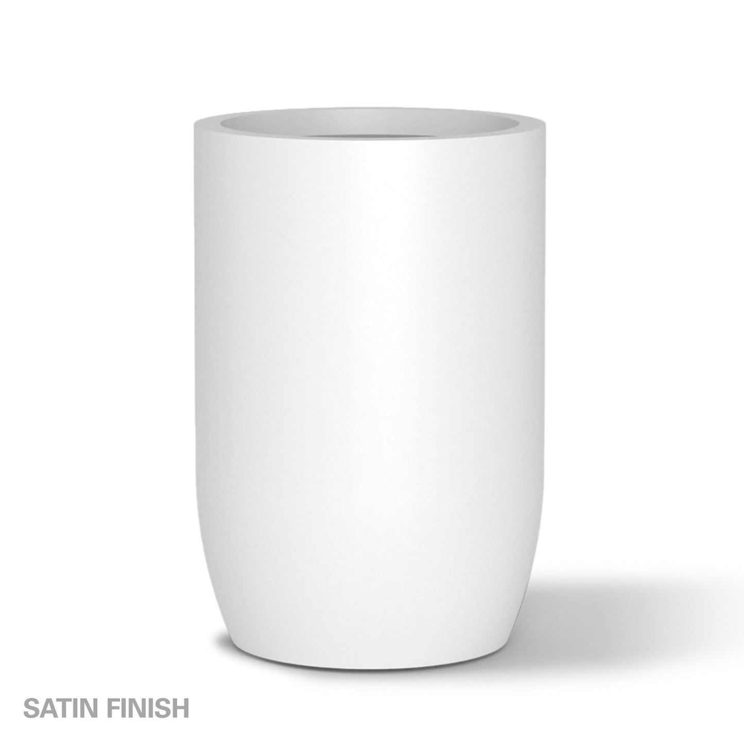 Fiberglass: Barrel 36.5"H Planter, White By Gold Leaf | Planters, Troughs & Cachepots | Modishstore - 2