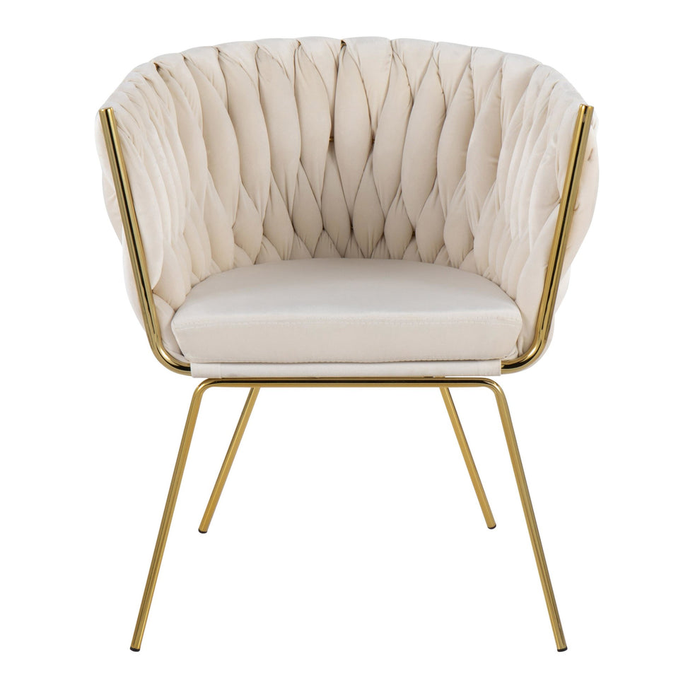 Braided Renee Chair Green By LumiSource | Dining Chairs | Modishstore - 18