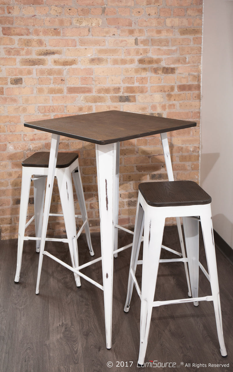 Oregon Barstool - Set of 2 By LumiSource - BS-TW-OR DK+AN2 | Bar Stools | Modishstore - 11