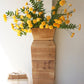 Recycled Wood Table Top/Wall Vase -Natural (Min 2) By Kalalou