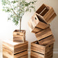Set Of Six Recyled Pine Display Cubes By Kalalou