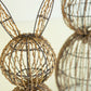 Set Of Two Twig And Iron Rabbits By Kalalou