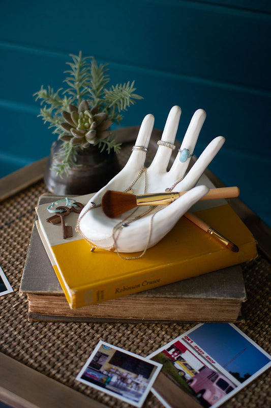 Ceramic Hand Ring Holder (Min 4) By Kalalou | Holiday | Modishstore